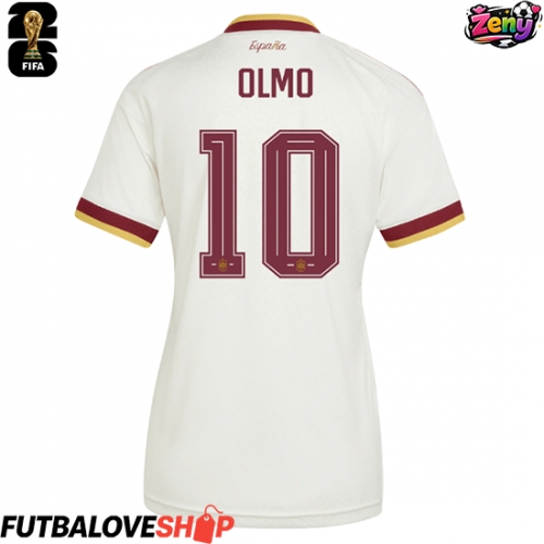 Dres Španielsko Dani Olmo #10 Preč pre Ženy MS 2026 Krátky Rukáv